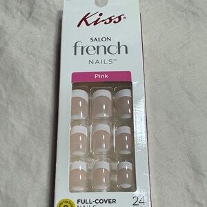 Kiss Salon French Nails - Pink and White